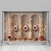Lofaris Luxury Retro Wall Wreath Light Christmas Backdrop