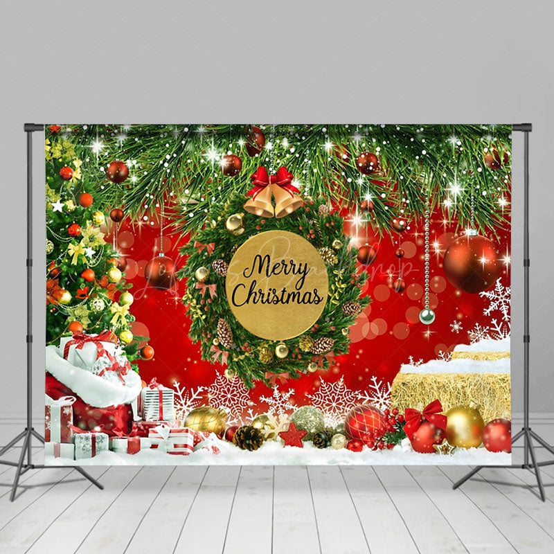 Lofaris Merry Christmas Winter Snow Xmas Decor Backdrop