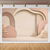 Lofaris Muted Earth Tone Abstract Layered Photography Backdrop Elegant Studio Background for Professional Portrait and Event Decor