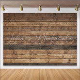 Lofaris Natural Rustic Brown Wood Planks Party Backdrop Vintage Wooden Texture for Photography Events and Decor