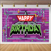 Lofaris Ninja Hero Sewer Birthday Backdrop Green Slime Pipe City Mutants Party Decoration Cartoon Action Warrior Photo Background