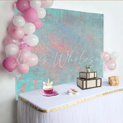 Lofaris Painted Blue and Pink Texture Backdrop Abstract Canvas Photography Background Creative Portrait Studio Prop