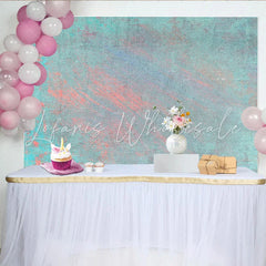 Lofaris Painted Blue and Pink Texture Backdrop Abstract Canvas Photography Background Creative Portrait Studio Prop