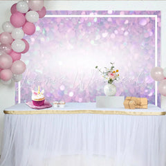 Lofaris Pastel Confetti Frame Backdrop Purple and Pink Soft Texture Photography Background