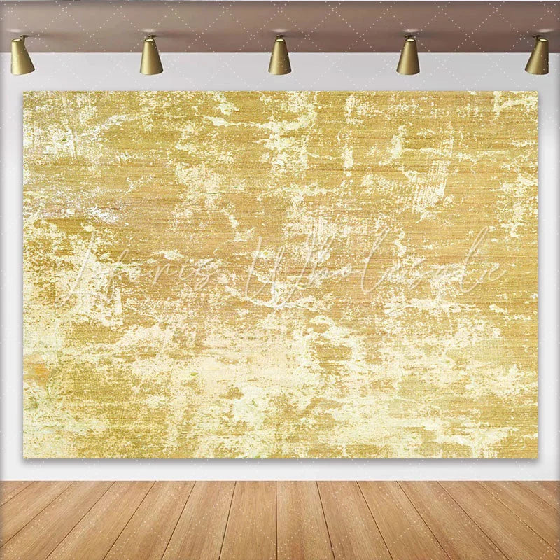 Lofaris Peeling Yellow Paint Texture Backdrop Distressed Abstract Wood Photography Background Art Portrait Prop