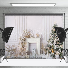 Lofaris Pure Wall Floral Decor Christmas Photo Backdrop