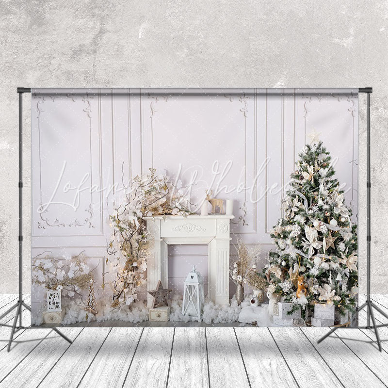 Lofaris Pure Wall Floral Decor Christmas Photo Backdrop