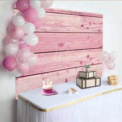 Lofaris Rose Pink Wood Boards Backdrop Vibrant Timber Texture with Screw Details Photography Background