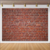 Lofaris Rustic Red Brick Wall Texture Party Backdrop Vintage Industrial Photography Background for Events