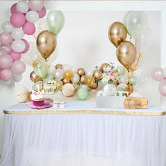 Lofaris Sage Green Gold Balloon First Birthday Cake Smash Backdrop White ONE Letters Boy Girl Party Background