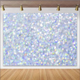 Lofaris Silver Iridescent Bokeh Backdrop Pastel Rainbow Sparkle Photography Background