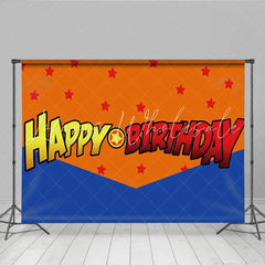 Lofaris Super Hero Comic Movie Birthday Backdrop Red and Blue Star Powerful Party Decoration Adventure Strong Photo Background