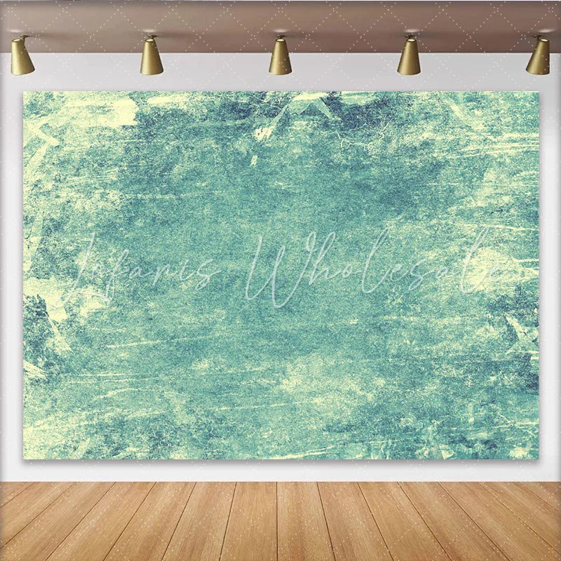 Lofaris Teal Abstract Texture Backdrop Distressed Grunge Fine Art Photography Background