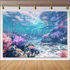 Lofaris Vibrant Coral Reef Underwater Photography Backdrop Beautiful Ocean Scene Background for Studio Photoshoot