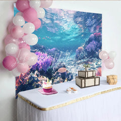Lofaris Vibrant Coral Reef Underwater Photography Backdrop Beautiful Ocean Scene Background for Studio Photoshoot
