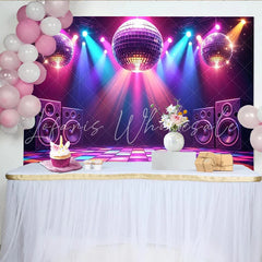 Lofaris Vibrant Disco Party Photography Backdrop with Colorful Lights Dynamic Event Decor for Music Themed Photoshoot and Party