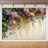 Lofaris Vibrant Floral Photography Backdrop with Colorful Roses Natural Scenery Background for Studio Photoshoot and Party Decor