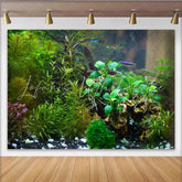 Lofaris Vibrant Green Aquatic Plant Natural Scenery Photography Backdrop Lush Underwater Garden Background for Studio Photoshoot