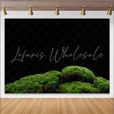 Lofaris Vibrant Green Moss Natural Scenery Photography Backdrop with Dark Background Organic Textured Studio Background for Product