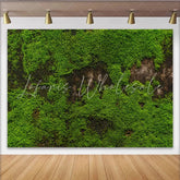 Lofaris Vibrant Green Moss Texture Photography Backdrop Natural Organic Background for Studio Portrait and Photoshoot