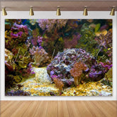 Lofaris Vibrant Underwater Coral Reef Photography Backdrop with Colorful Marine Life Ocean Theme Background for Studio Photoshoot