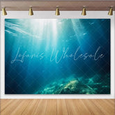 Lofaris Vibrant Underwater Photography Backdrop with Sunlight Rays Deep Ocean Studio Background for Aquatic Photoshoots