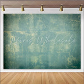 Lofaris Vintage Abstract Green Texture Photography Backdrop Grunge Wall Portrait Background for Professional Photo Studio