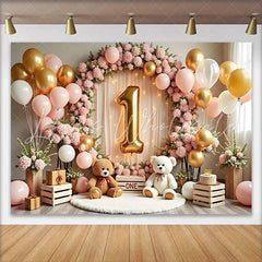 Lofaris Wild One Safari Balloon Garland Birthday Backdrop Jungle Animal and Forest Leaves Background for Boys