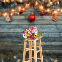 Lofaris Wooden Wall Light Strip Snowflake Christmas Backdrop