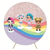 LOL Surprise Doll Round Backdrop For Kids Party Decorations