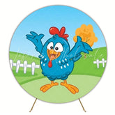 Lottie Dottie Chicken Round Backdrop For Fun Kids Celebration Party