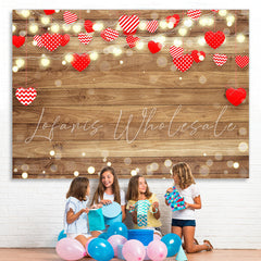 Lofaris Love And Light Wood Birthday Party Backdrop For Girl