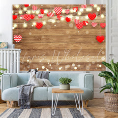 Lofaris Love And Light Wood Birthday Party Backdrop For Girl