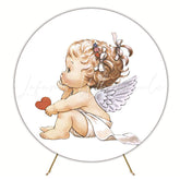 Love Baptism Round Backdrop for Spiritual Ceremony Vibes