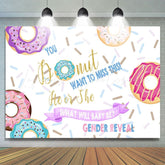 Lofaris Lovely And Colorful Donuts Themed Baby Shower Backdrop