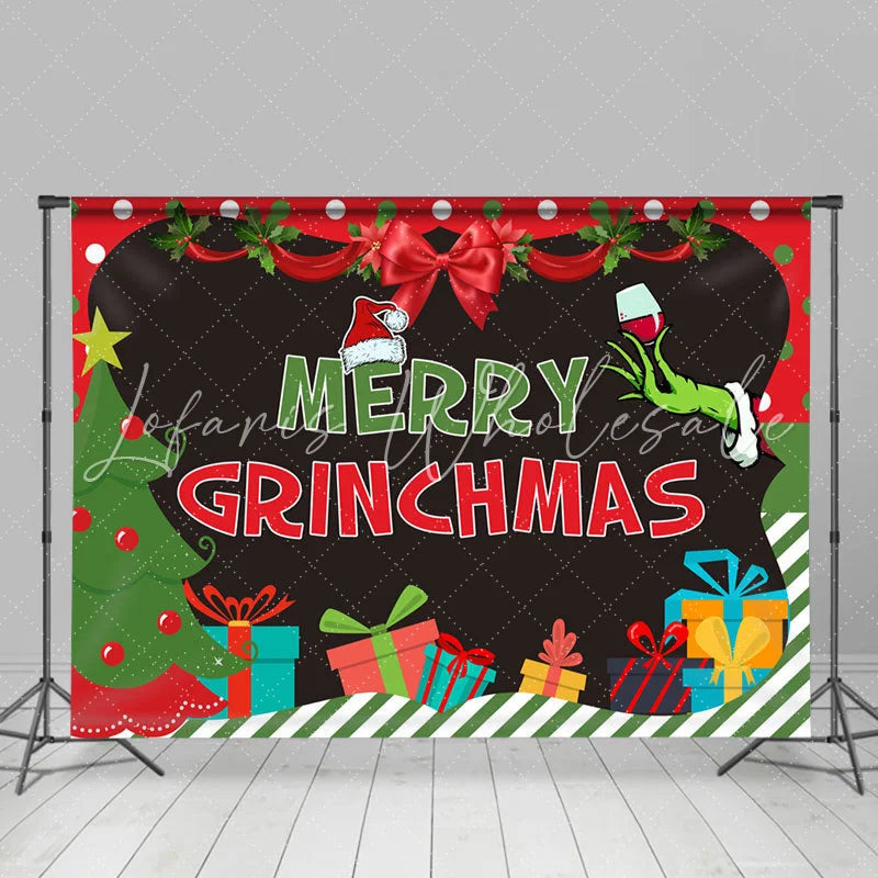Lofaris Lovely And Ugly Merry Grnichmas Theme Party Backdrop