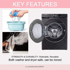 Lofaris Lovely Baby Is Brewing Circle Shower Backdrop