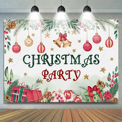 Lofaris Lovely Christmas Balls Gifts And Trees Holiday Backdrop