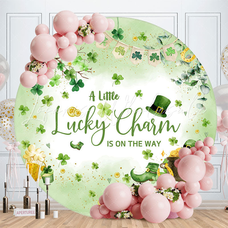 Lofaris Lucky Clover St Patricks Day Baby Shower Backdrop