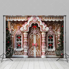 Lofaris Luxury Gingerbread Candy House Christmas Backdrop