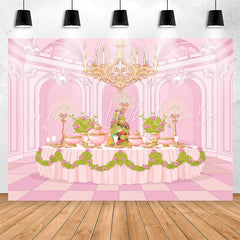 Lofaris Luxury Pink Palace Dining Table Floor Party Backdrop