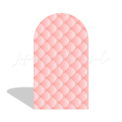 Marble Upholstery Quilted Happy Birthday Party Arch Backdrop Wall Cloth Cover