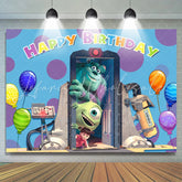 Lofaris Machine Door Monster Balloons Birthday Party Backdrop