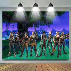 Lofaris Magic Cartoon Forest And Character Birthday Backdrop