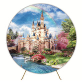Magic Castle Round Backdrop for Fairytale Party