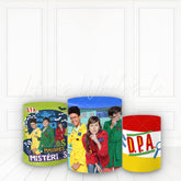 Lofaris Magic Film Teen Characters Plinth Cover Red Yellow Green Pedestal