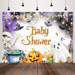 Lofaris Magic Pumpkins Spooky Halloween Baby Shower Backdrop