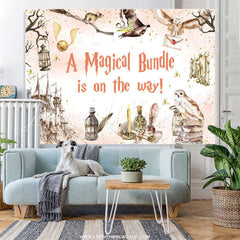 Lofaris Magical Bundle Hogwarts Boy Baby Shower Backdrop