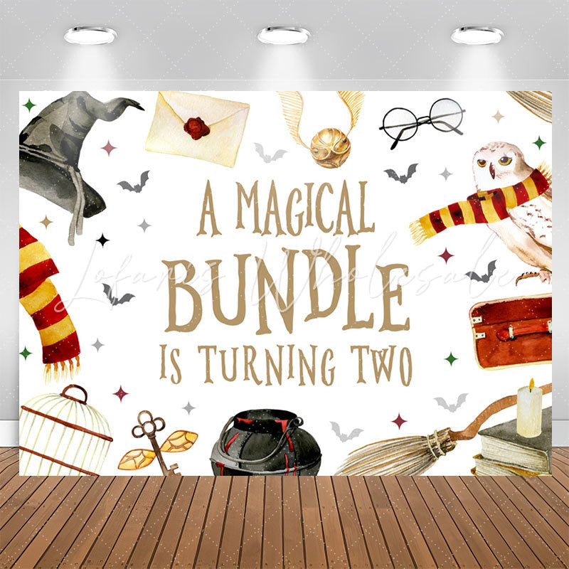 Lofaris Magical Bundle Is Turning Two 2nd Birthday Backdrop