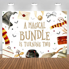 Lofaris Magical Bundle Is Turning Two 2nd Birthday Backdrop